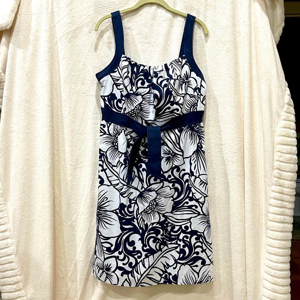 Navy & white sundress